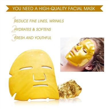 Máscara facial Crystal Collagen Gold Powder
